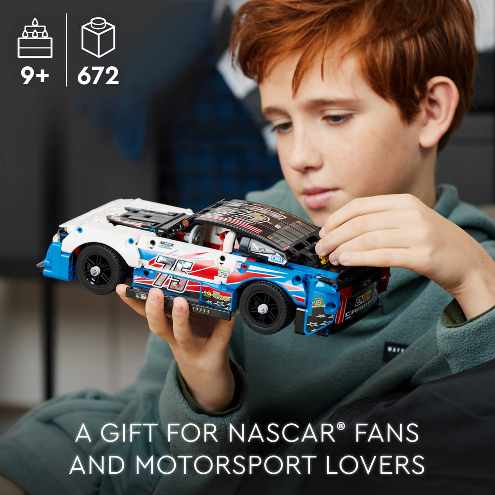 LEGO Technic NASCAR Camaro ZL1 box art hints at engineering fun