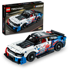 LEGO Technic NASCAR Camaro ZL1 front view, ideal for display and collection