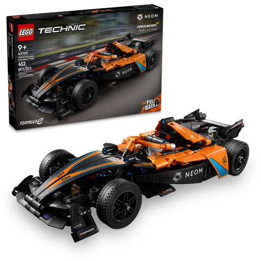 LEGO Technic NEOM McLaren race car assembly for aspiring builders.