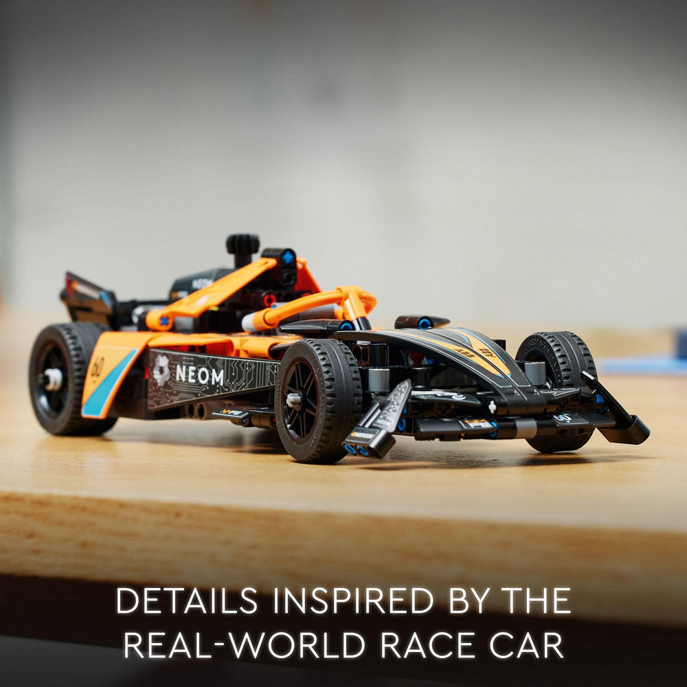 LEGO Builder app guides NEOM McLaren set construction and viewing.
