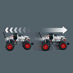 Rugged off-road graphics highlighting realistic Monster Jam styling