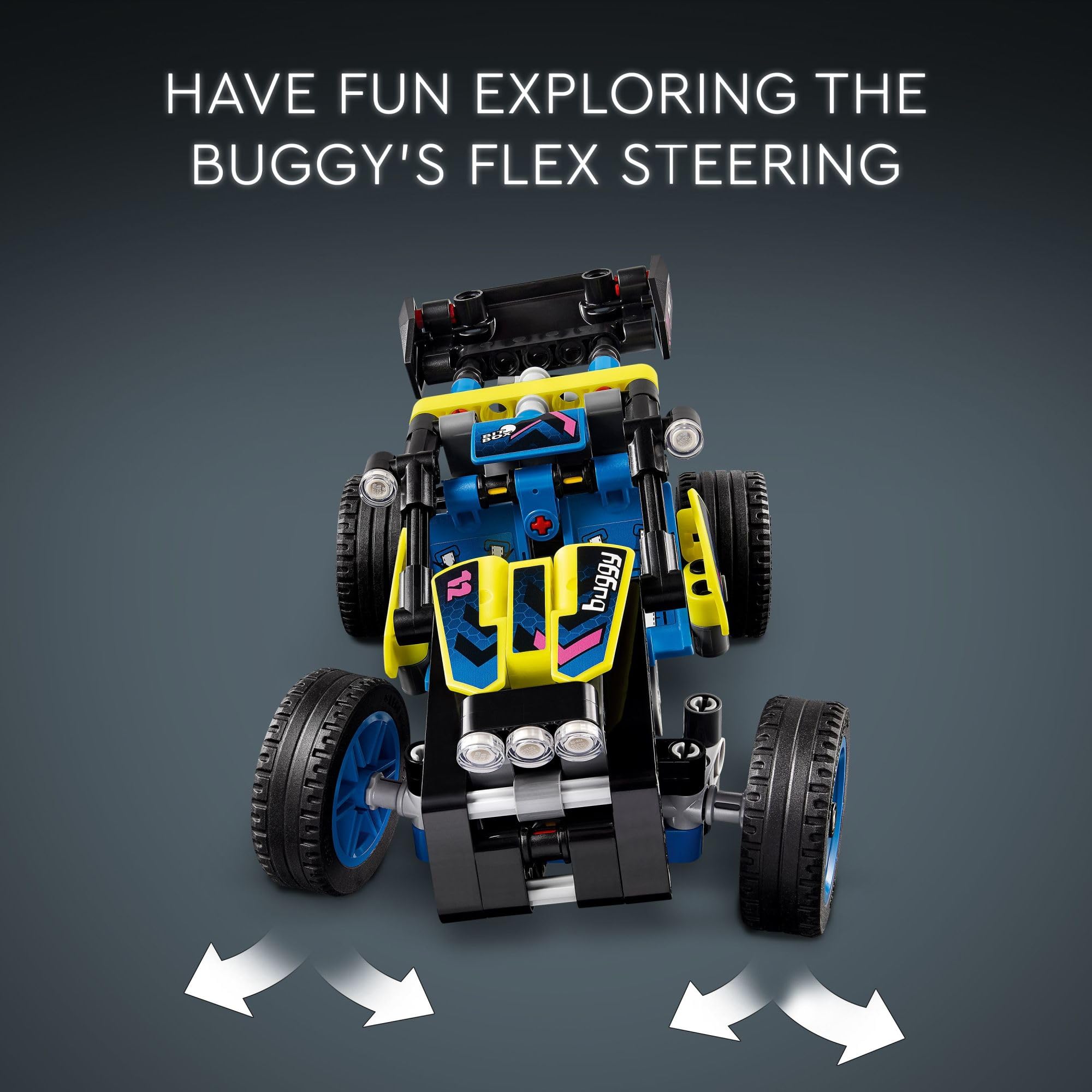 LEGO Technic Off-Road Race Buggy rear suspension showcases responsive handling