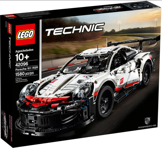 LEGO Technic Porsche 911 RSR front view showing authentic lines and aero detailing