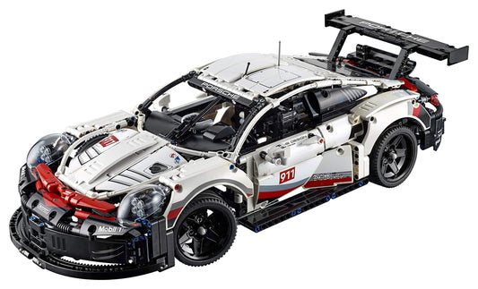LEGO Technic Porsche 911 RSR rear diffuser, enhancing authentic model details for collectors