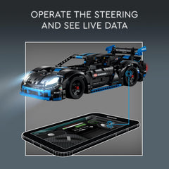 LEGO Technic Porsche GT4 e-Performance open doors reveal interactive interior features