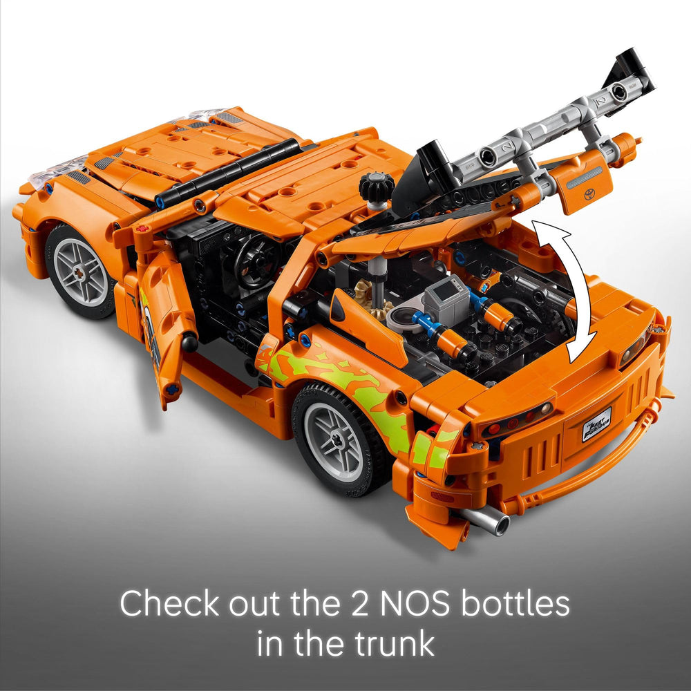LEGO Technic Supra removable Targa top adds versatile play options.