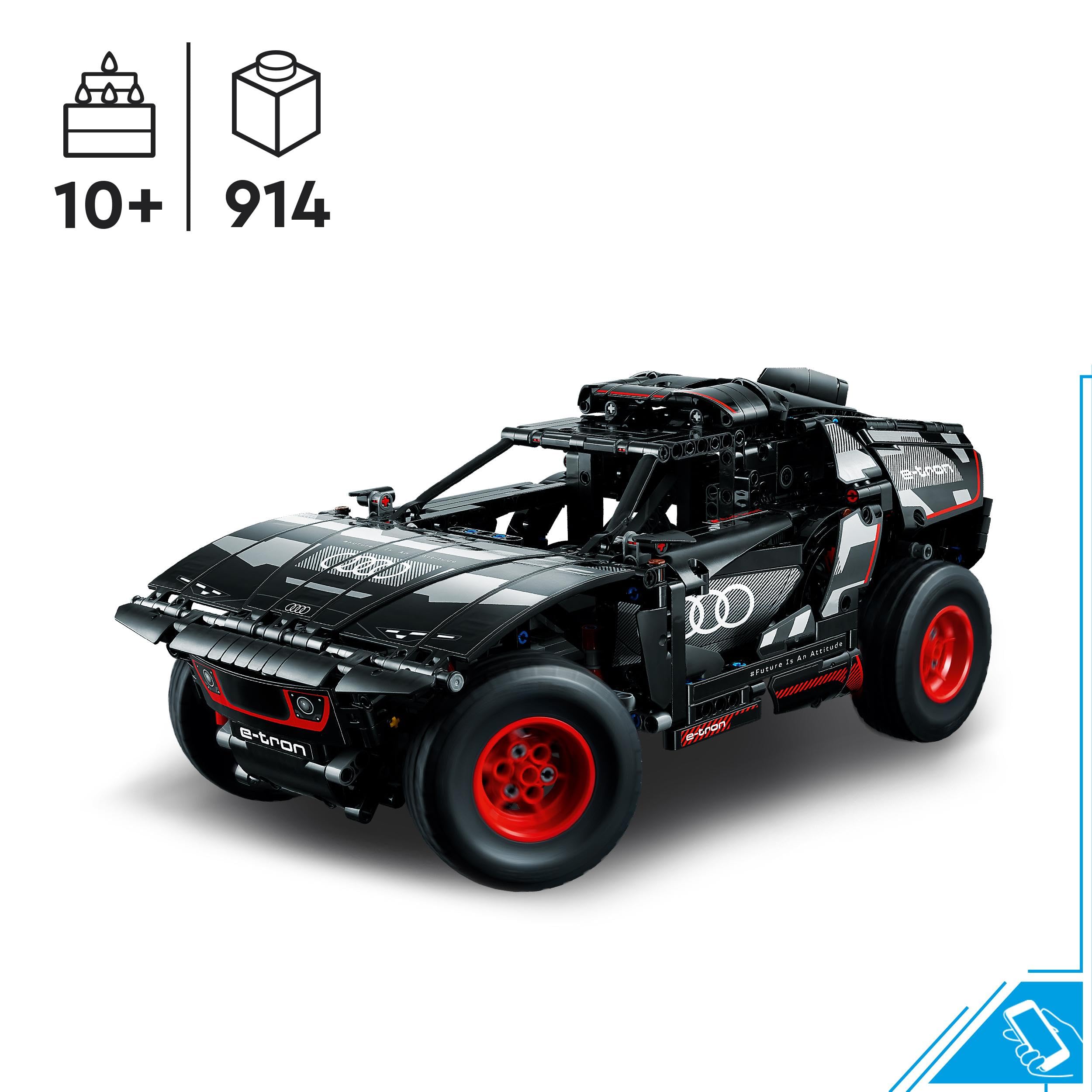 LEGO Technic Audi RS Q e-tron 42160 Dakar-inspired livery for rally visuals