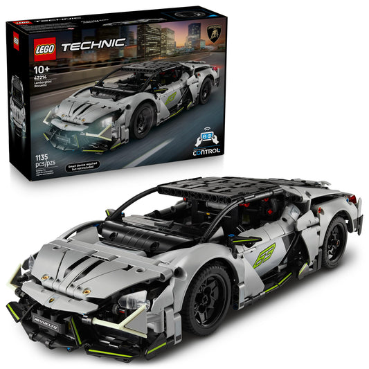LEGO Technic Lamborghini Revuelto aero body detail for authentic display and imaginative play.