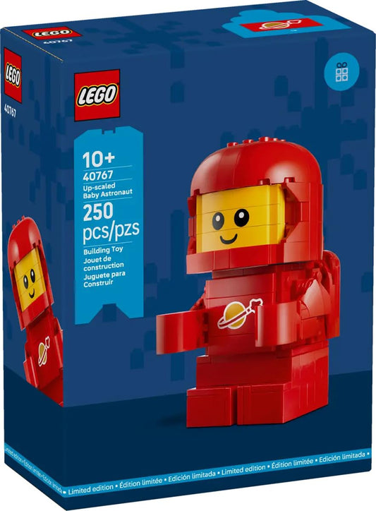 LEGO Up-Scaled Baby Astronaut 40767 figure ready for imaginative play and display.