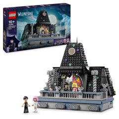 LEGO Wednesday room set with four dolls for imaginative storytelling and display