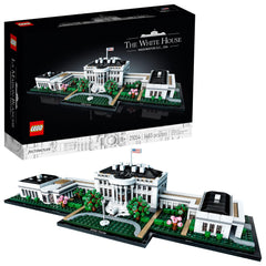 LEGO White House 21054 exterior model for display and architectural study