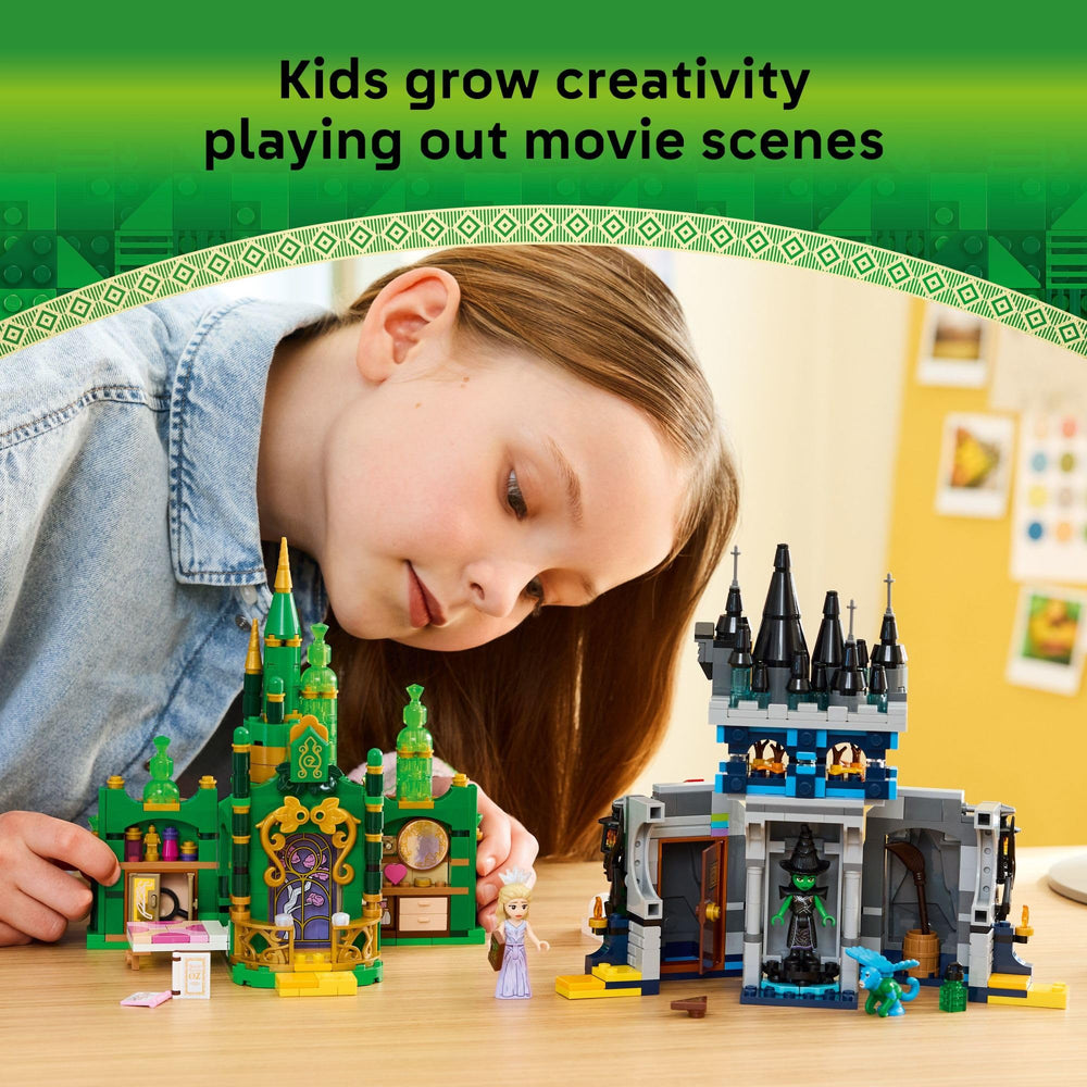 Elphaba minidoll from the LEGO Wicked set ready for daring stories