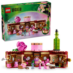 LEGO Wicked Glinda Elphaba dormitory dollhouse with detailed dorm room for imaginative play