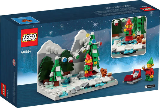 LEGO Winter Elves Scene skating track shows elf on the move, fueling storytelling fun.