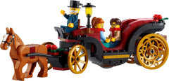 LEGO Wintertime Carriage Ride complete assembly offers charming seasonal décor and storytelling potential