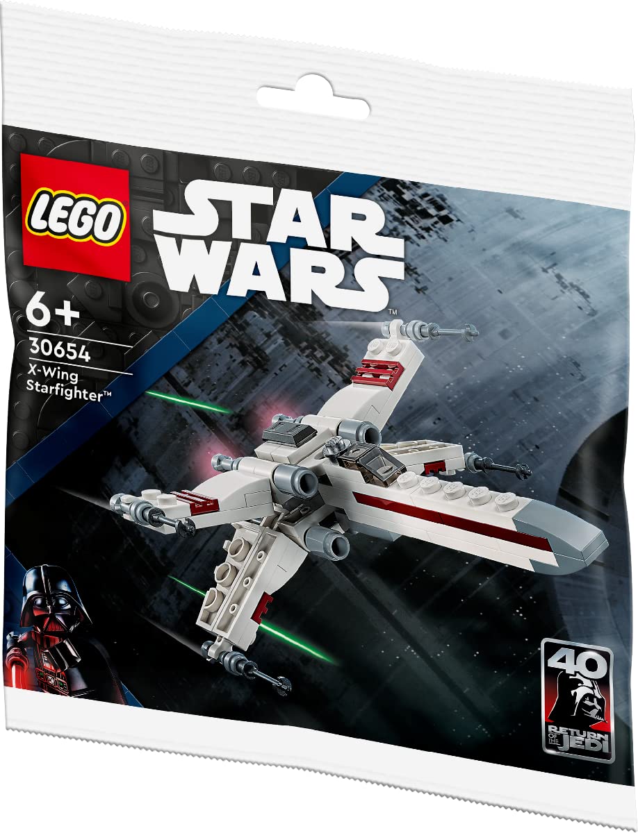 LEGO X-Wing Starfighter Set 30654 close-up of 87-piece brick detail