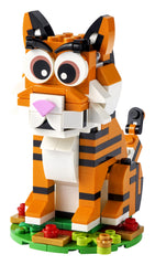 LEGO The Year of the Tiger assembly scene invites storytelling and hands-on construction.