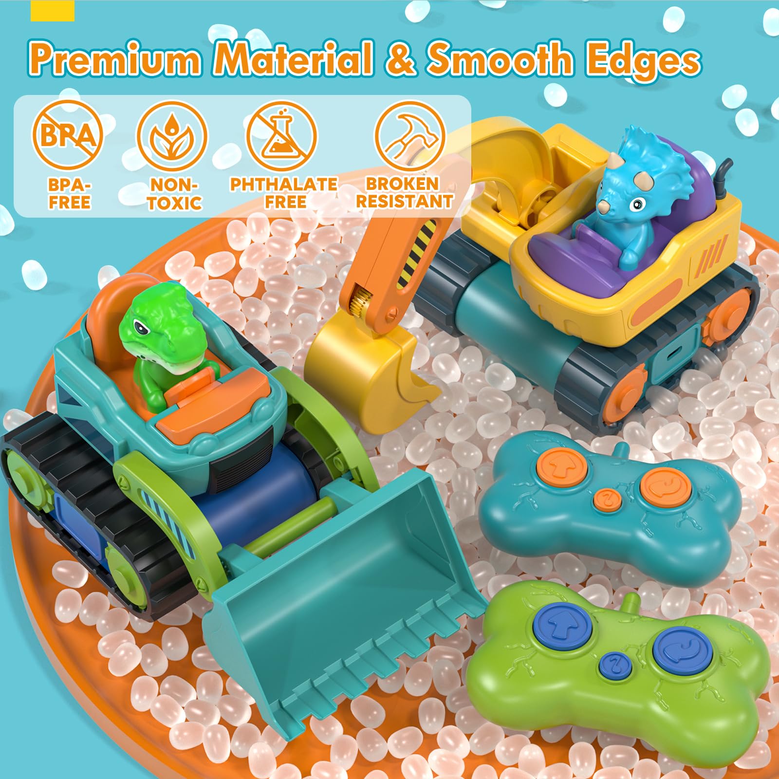 Lehoo Castle ABS plastic with rounded edges, designed for safe toddler sessions.