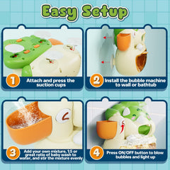 Compact size keeps the toy within easy reach on tub edge.