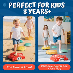Lehoo Castle bright-colors sensory-surfaces stimulate early learning and exploration.