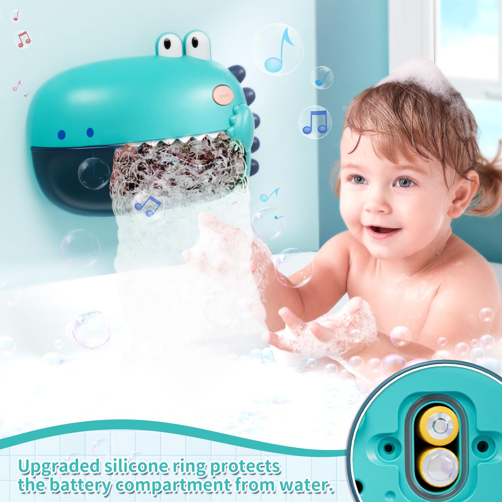 Lehoo Castle bubble maker creates endless bubbles for entertaining baths.