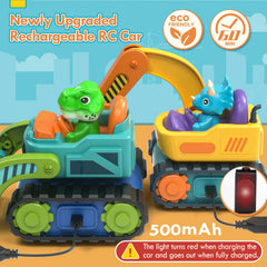 Lehoo Castle RC car set side view, easy steering for beginners.