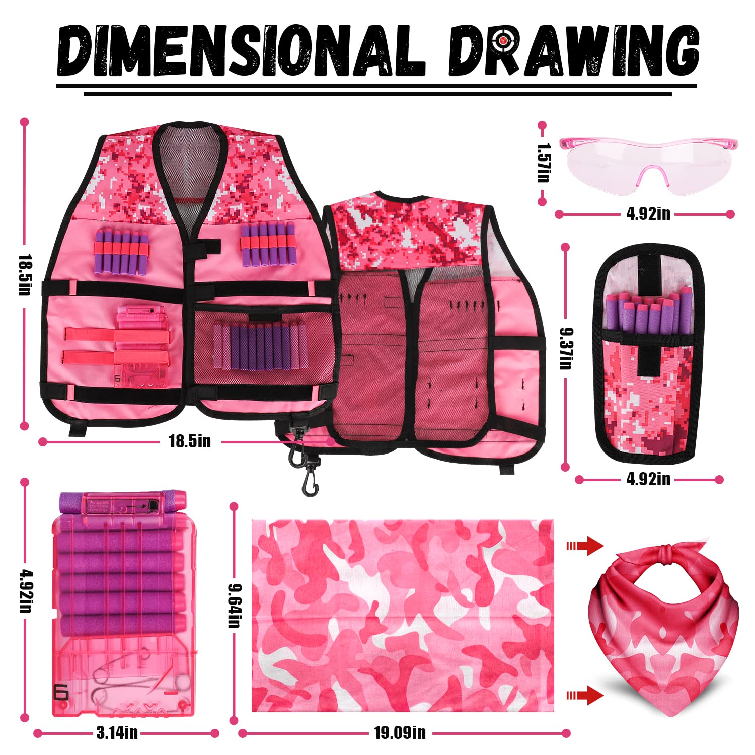 Lehoo Castle dart pouch to keep ammo organized during play