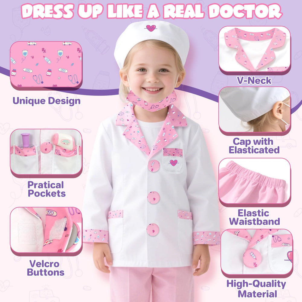 Lehoo Castle doctor costume mask safe, kid-friendly design for imaginative play
