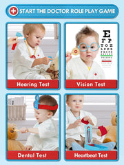 Lehoo Castle Doctor Kit hearing tester for patient checkups in play.