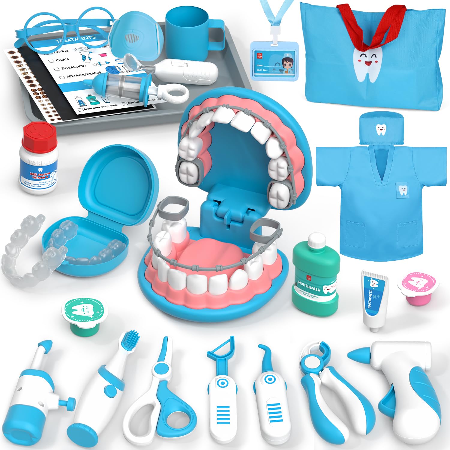 Lehoo Castle doctor kit with dental tools for imaginative play