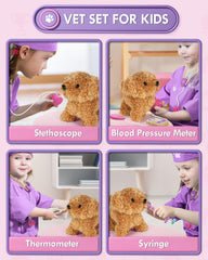 Lehoo Castle dog crate and puppy enables on-the-go veterinary role-play.