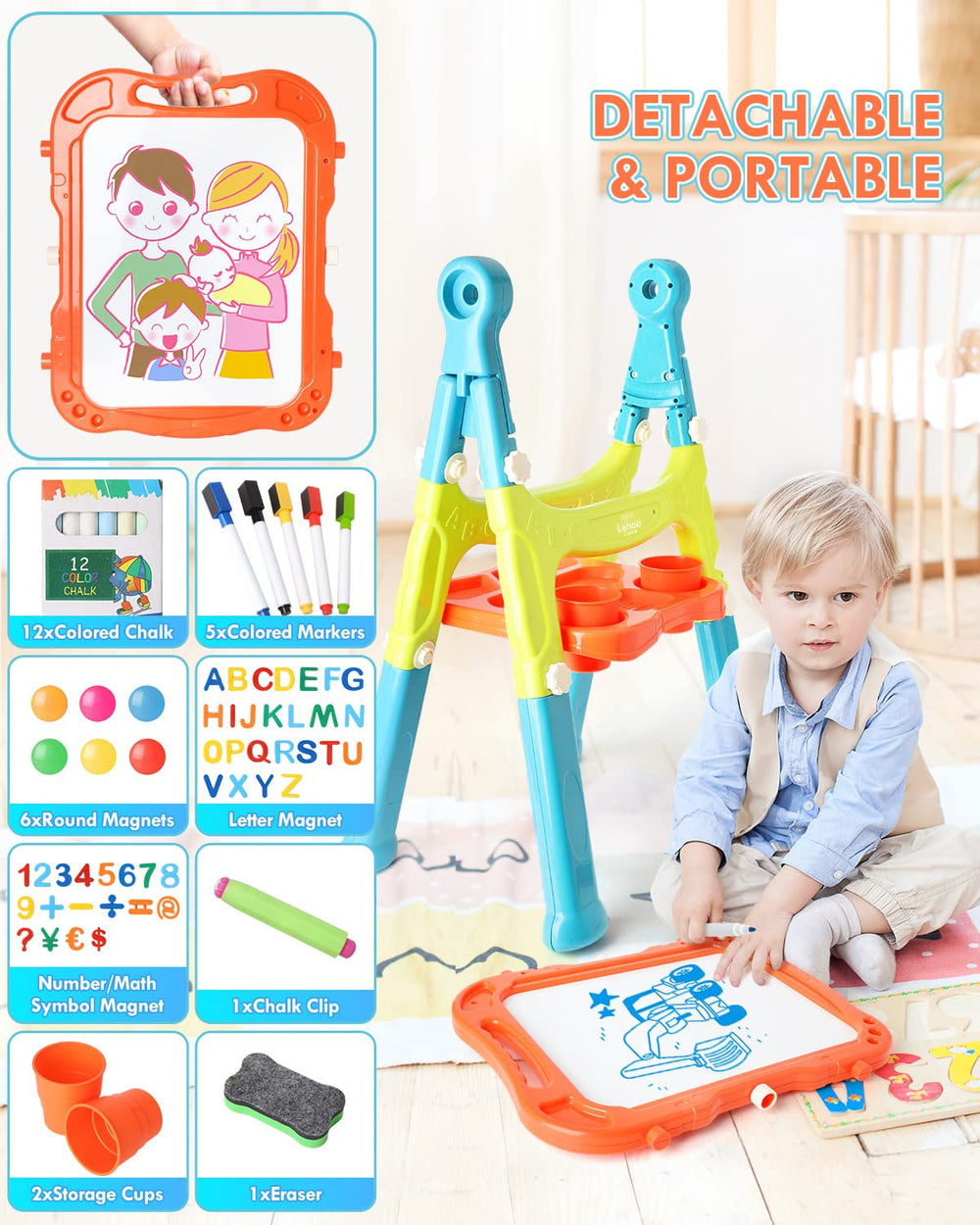 Lehoo Castle easel converted to tabletop setup for versatile use.