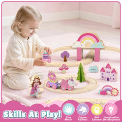 Lehoo Castle fairies and unicorns figures in pink for magical scenes
