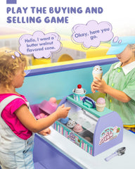Lehoo Castle cones and cup highlight interchangeable toppings for varied pretend treats.