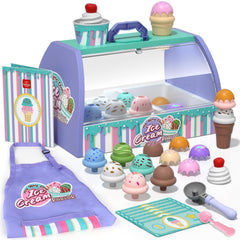 Lehoo Castle ice cream counter playset box display for imaginative pretend play.