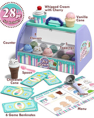 Lehoo Castle ice cream flavors assortment shows colorful options for storytelling and role play.