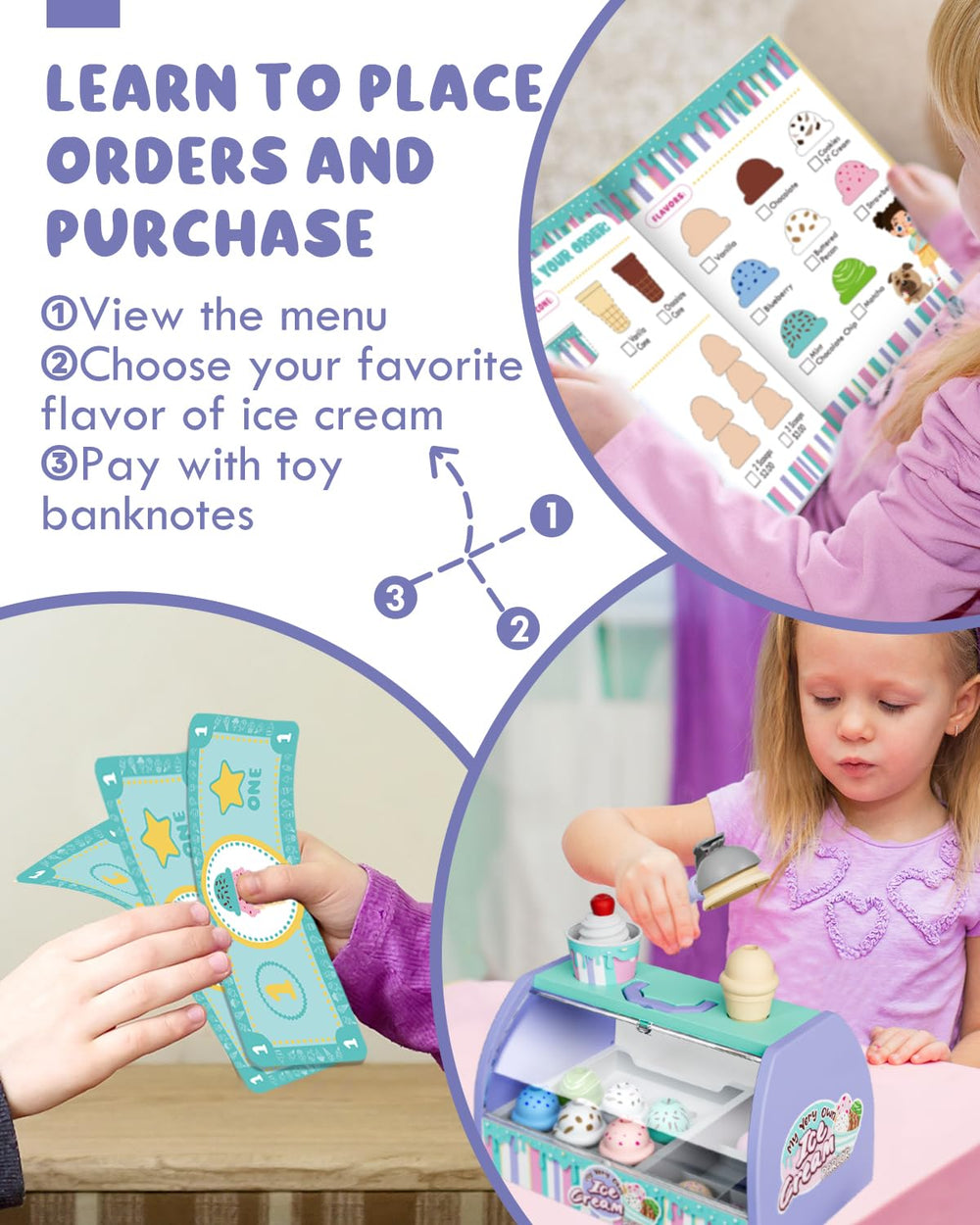 Lehoo Castle scoop and spoon help kids practice scooping and stacking skills.