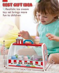 Lehoo Castle kids scoop action boosts fine motor control during pretend serving.