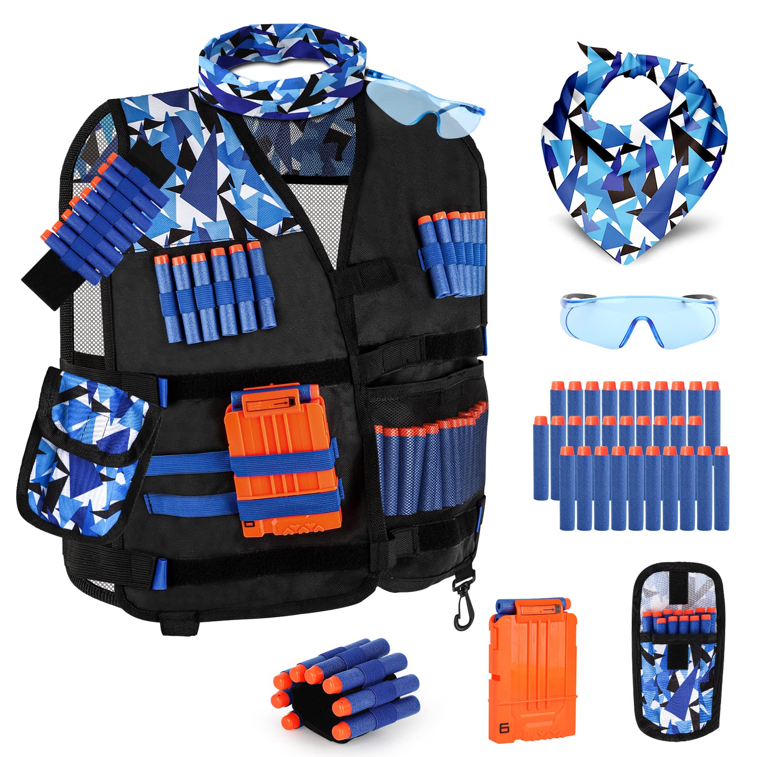 Lehoo Castle kids tactical vest for Nerf, secure pockets and comfortable fit for active play