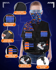 Lehoo Castle kids tactical vest for role-play and safety