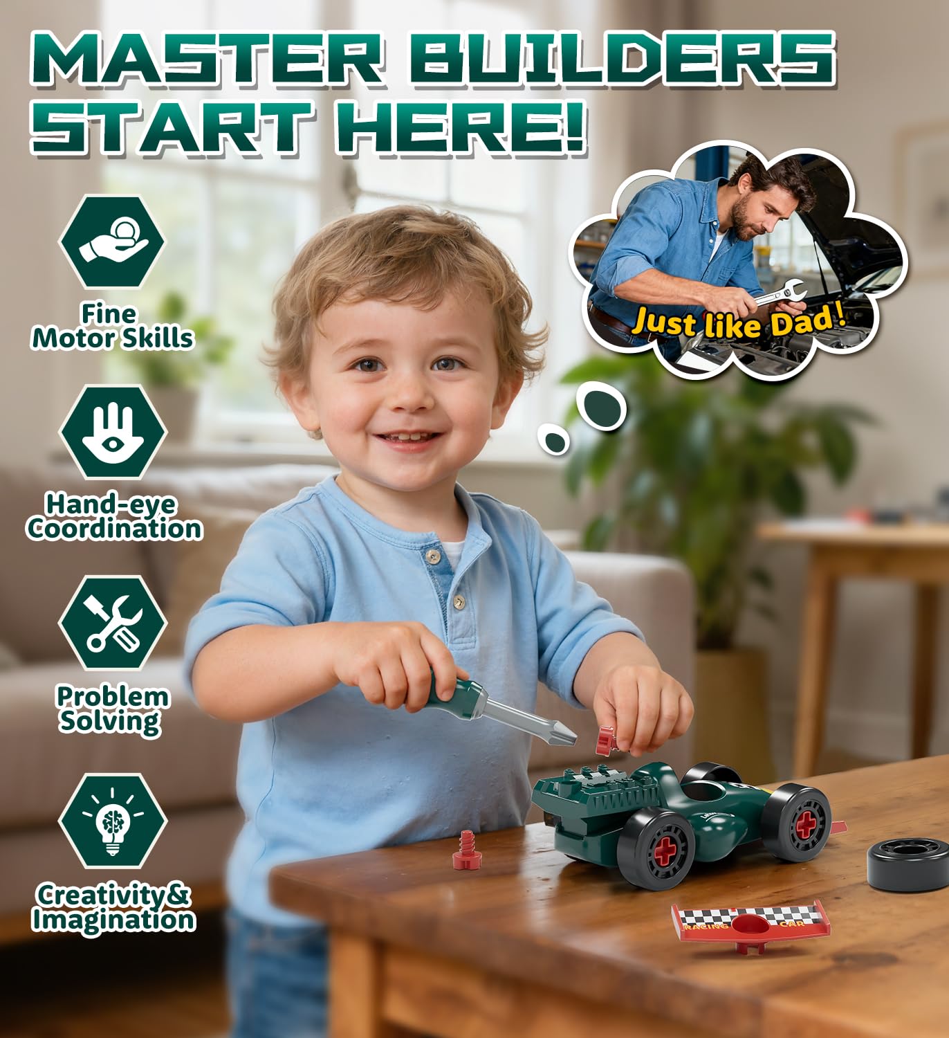 Lehoo Castle pliers encourage precise grip and early hand-eye coordination.
