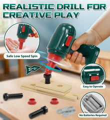 Lehoo Castle tool set saw supports pretend construction and fine motor practice.