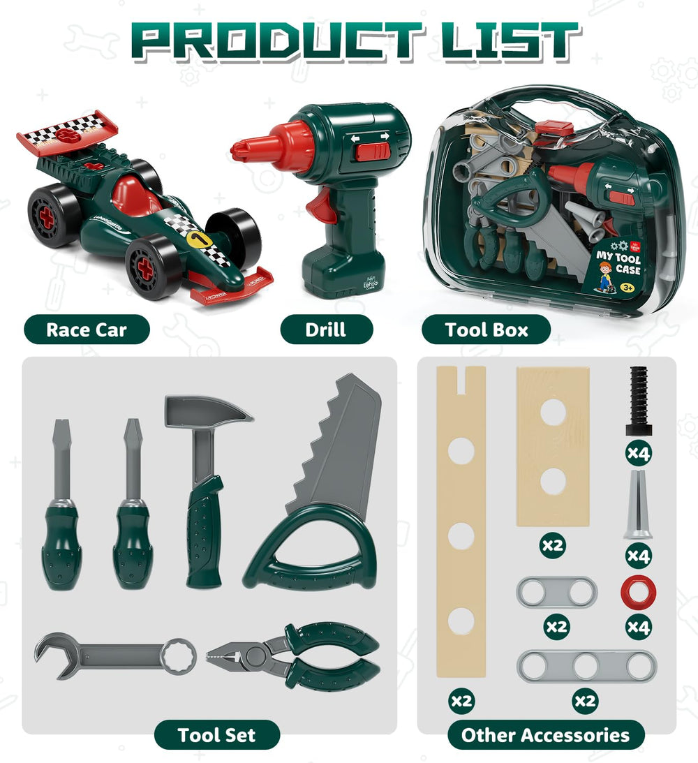 Lehoo Castle storage box keeps tools organized for mess-free playtime.