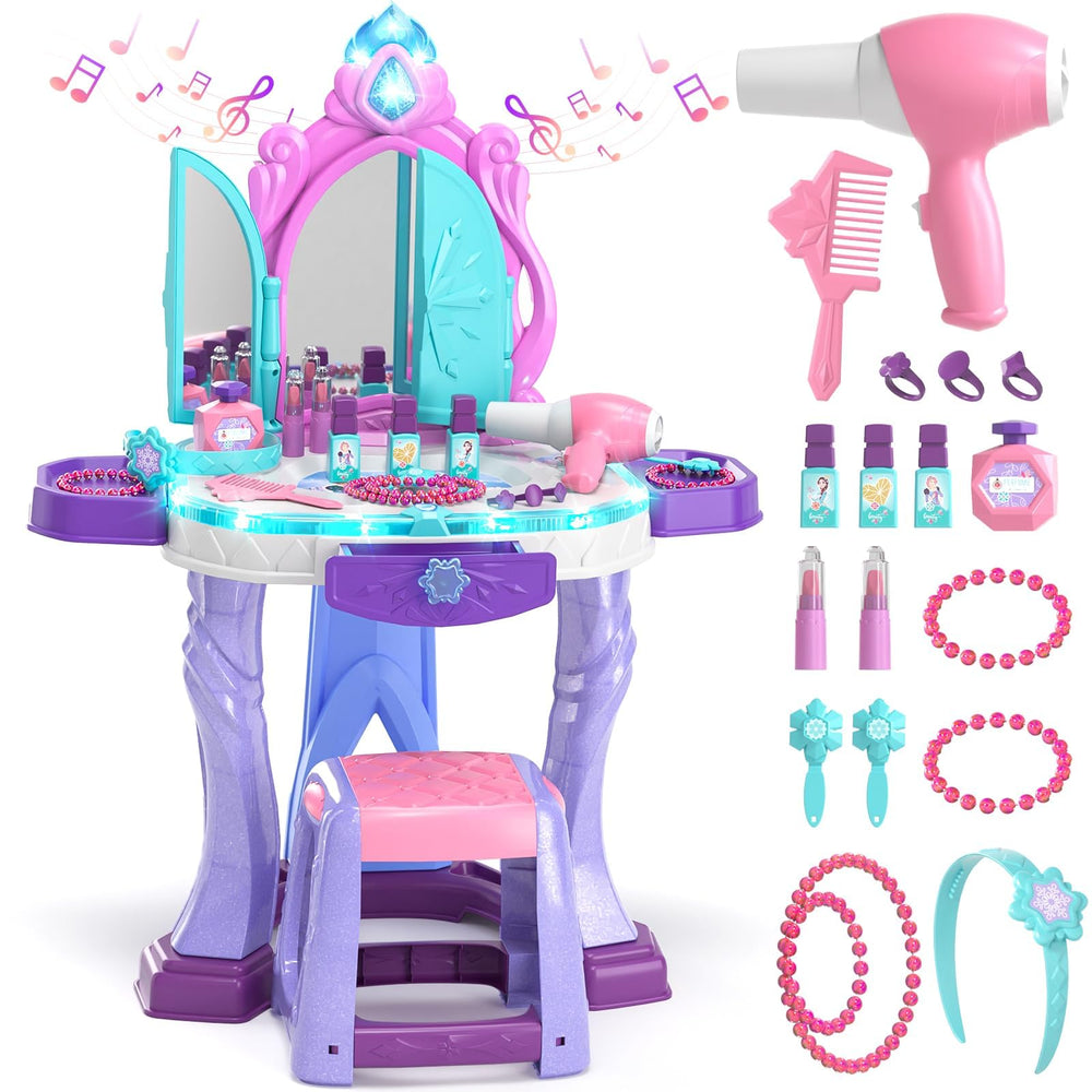 Lehoo Castle vanity mirror with lights for imaginative grooming play
