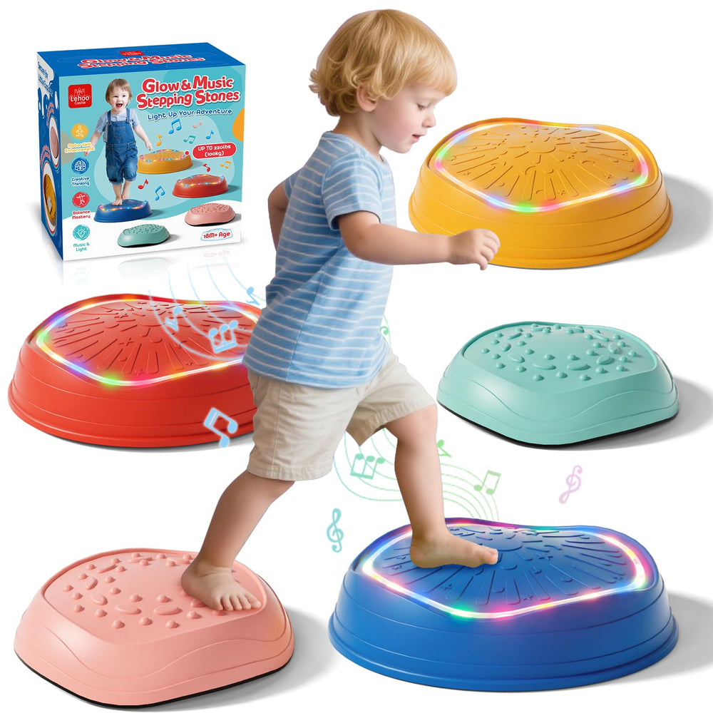 Lehoo Castle light up musical stepping stones activate lights and music when stepped on