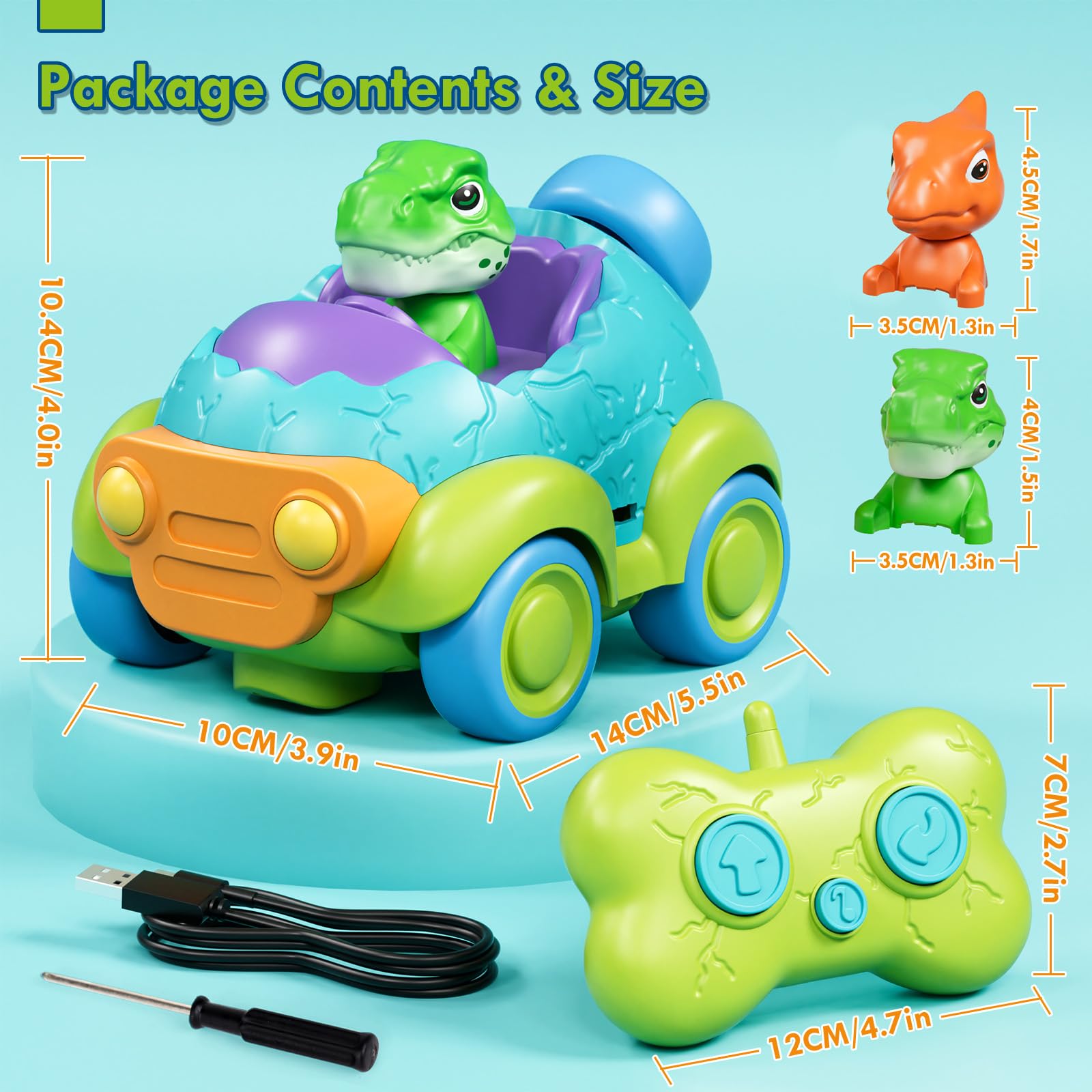 ABS plastic construction with lights and music for engaging play