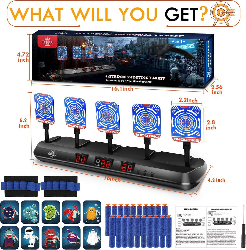 Lehoo Castle Nerf Mega/Rival compatible target for versatile play.