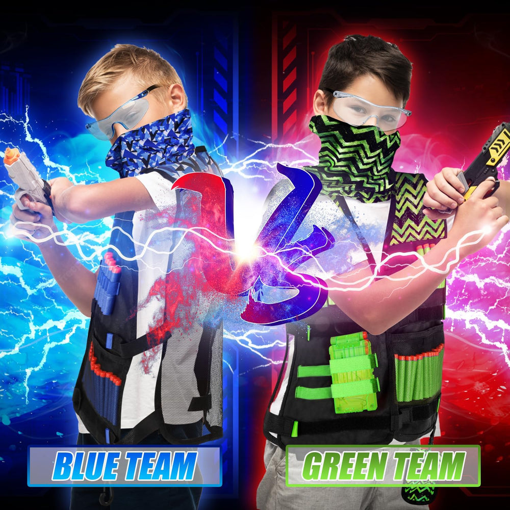 Lehoo Castle Nerf tactical mask adds style with breathable protection.