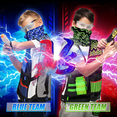 Lehoo Castle Nerf tactical mask adds style with breathable protection.