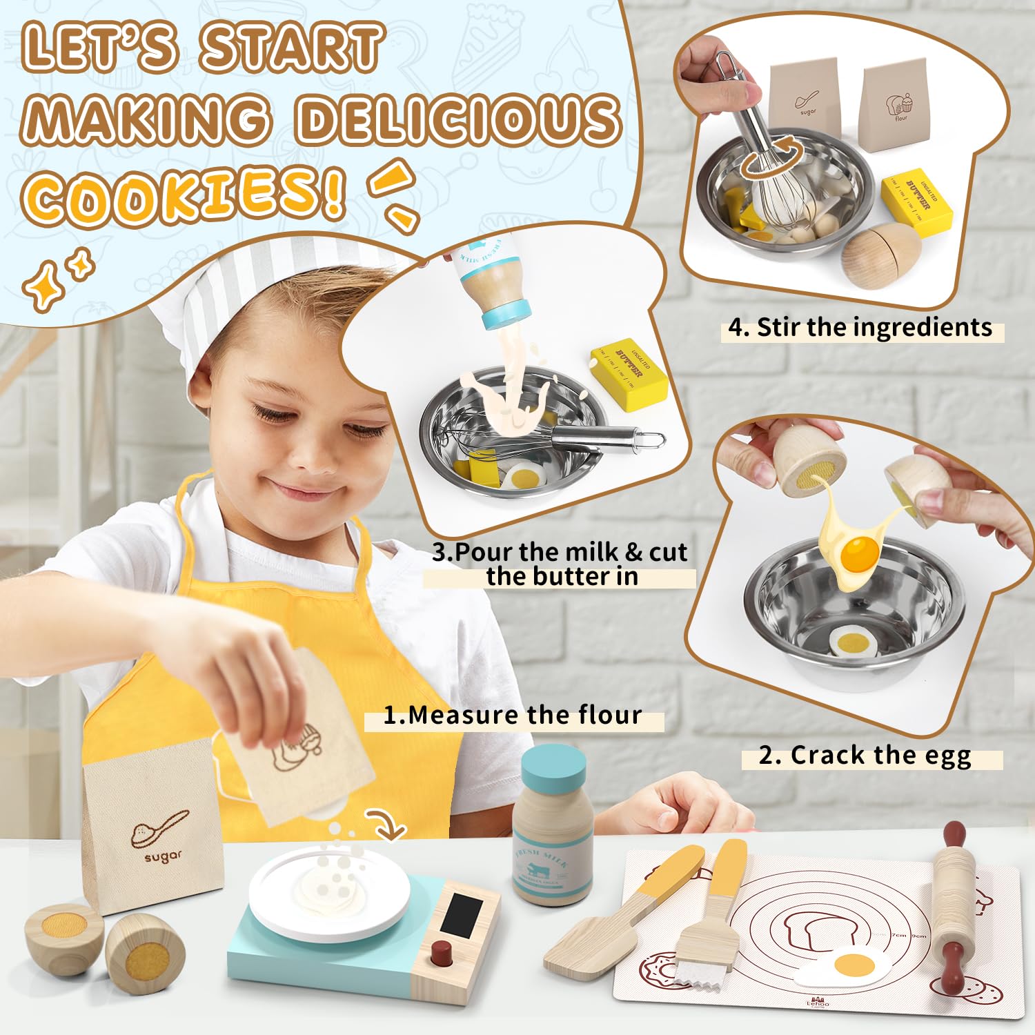 Lehoo Castle cookie-maker scene encouraging storytelling and fine motor skills during play